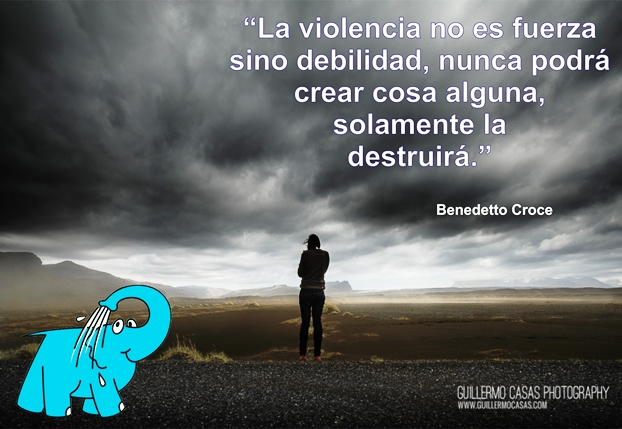 Una Enseñanza de Benedetto Croce sobre La Violencia, en La Frase del Día del Elefante Azul de Avilés